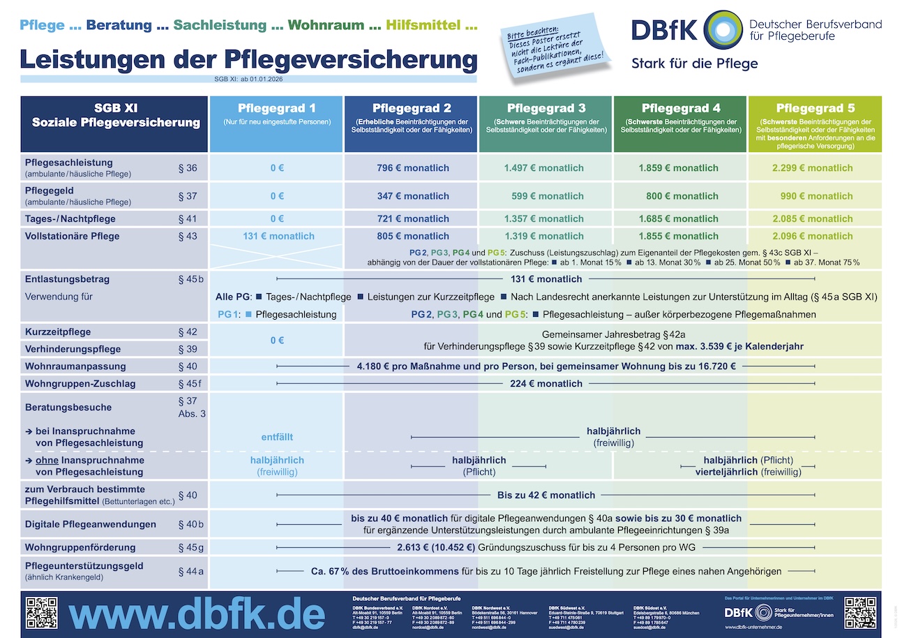Slide - Slide - Poster Leistungen der Pflegeversicherung